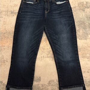 Levi's Women's Dark Blue Cropped Jeans